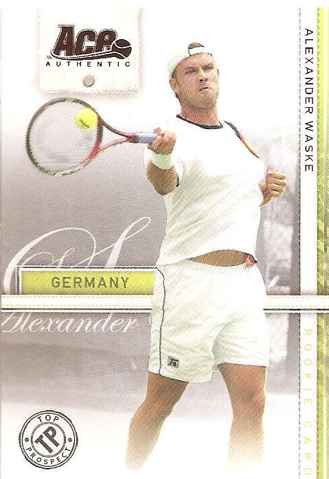 ALEX WASKE - TENNIS `ACE AUTHENTIC` 2007 - `BRONZE` BASE TRADING CARD 40