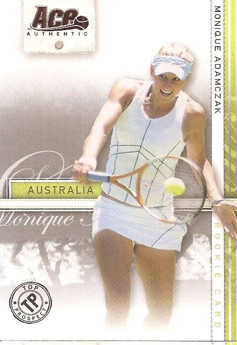 MONIQUE ADAMCZAK - TENNIS `ACE AUTHENTIC` 2007 - `BRONZE` BASE TRADING CARD 41