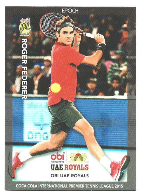 ROGER FEDERER - EPOCH  Coca Cola TENNIS League 2015  - TRADING CARD 21