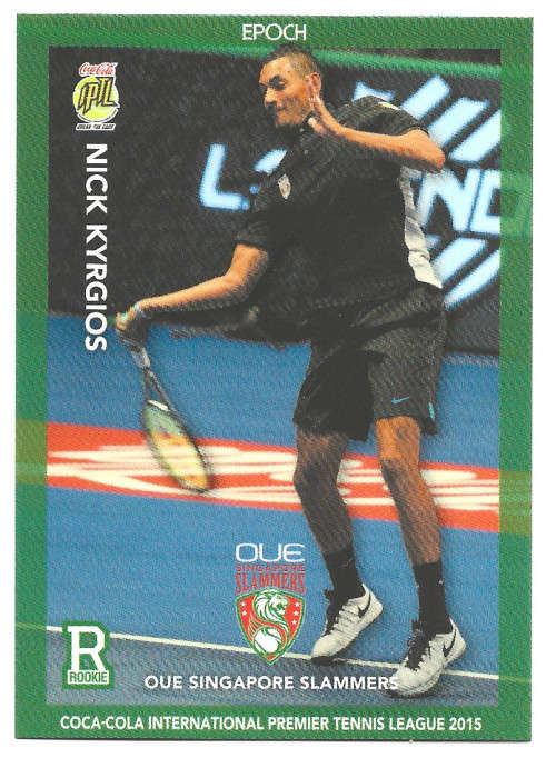 NICK KYRGIOS - EPOCH `HOBBY`  Coca Cola TENNIS League 2015  -  `ROOKIE` TRADING CARD 29
