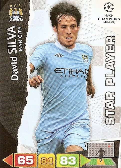 DAVID SILVA (Man City) - PANINI `CHAMPIONS LEAGUE 2011/12` - `STAR PLAYER` TRADING CARD