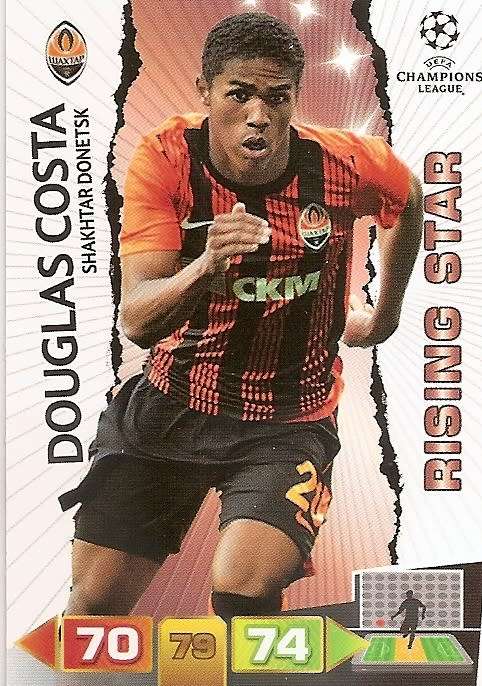 DOUGLAS COSTA (Shaktar D.) - PANINI `CHAMPIONS LEAGUE 2011/12` - `RISING STAR` TRADING CARD
