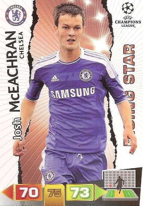 J. McEACHRAN (Chelsea) - PANINI `CHAMPIONS LEAGUE 2011/12` - `RISING STAR` TRADING CARD