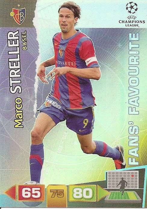 MARCO STRELLER (Basel) - PANINI `CHAMPIONS LEAGUE 2011/12` - FOIL `FANS FAVOURITE` TRADING CARD