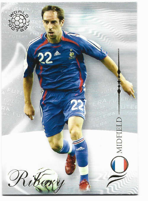 FRANCK RIBERY (France) - FUTERA WORLD FOOTBALL 2007 - RARE TRADING CARD 112