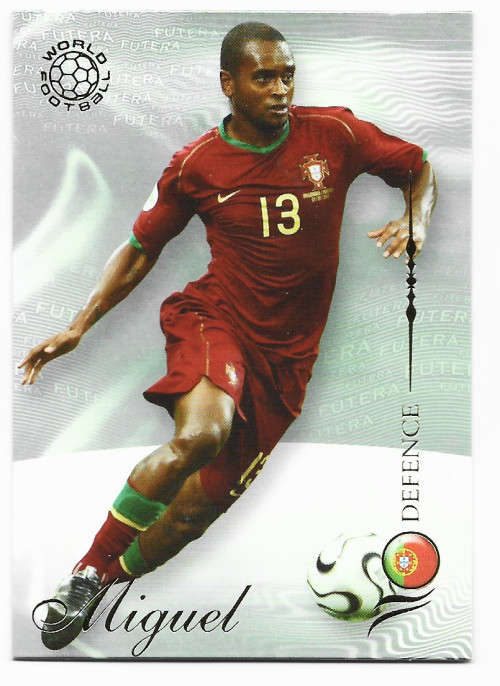 MIGUEL (Portugal) - FUTERA WORLD FOOTBALL 2007 - RARE TRADING CARD 43