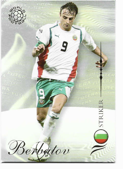 DIMITAR BERBATOV (Bulgaria) - FUTERA WORLD FOOTBALL 2007 - RARE TRADING CARD 138