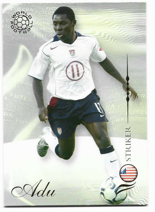 FREDDIE ADU (USA) - FUTERA WORLD FOOTBALL 2007 - RARE TRADING CARD 135