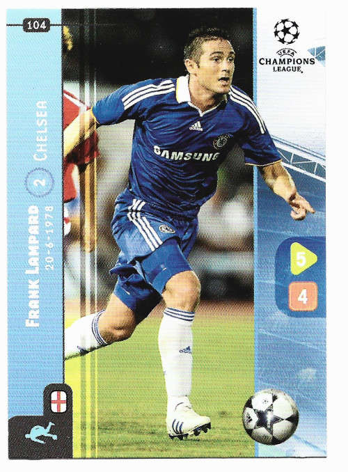 FRANK LAMPARD  - PANINI `CHAMPIONS LEAGUE` 2008/09 - BASE TRADING CARD 104