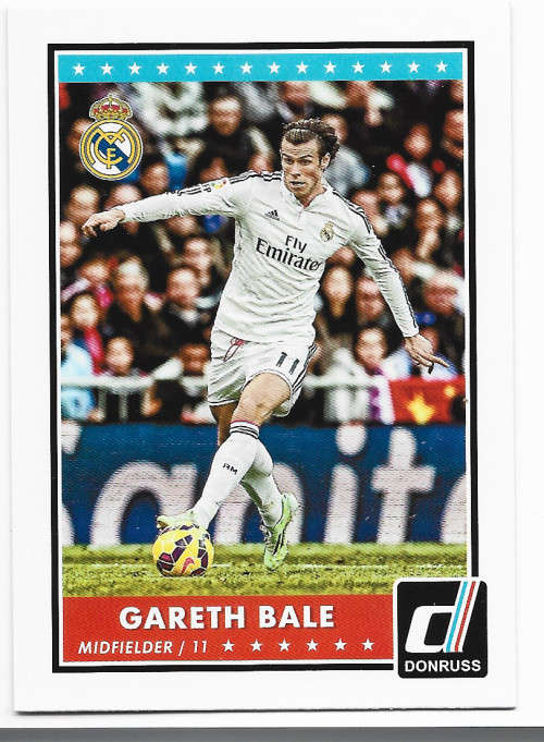 GARETH BALE - DONRUSS `WORLD STARS C. LEAGUE` 2015  - BASE TRADING CARD 2