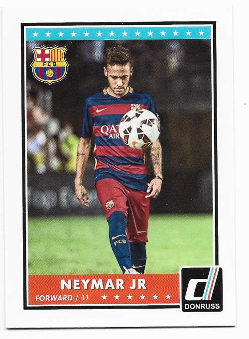 NEYMAR Jr - DONRUSS `WORLD STARS C. LEAGUE` 2015  - BASE TRADING CARD 69