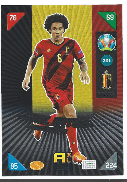 ALEX WITSEL - PANINI  `EURO 2020 KICK OFF` -  FOIL `FANS FAVOURITE` TRADING CARD 231