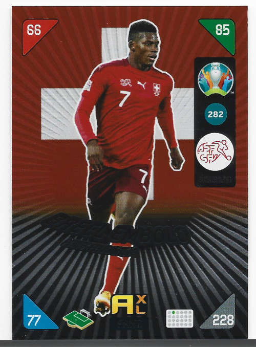 BREEL EMBOLO - PANINI  `EURO 2020 KICK OFF` -  FOIL `FANS FAVOURITE` TRADING CARD 282