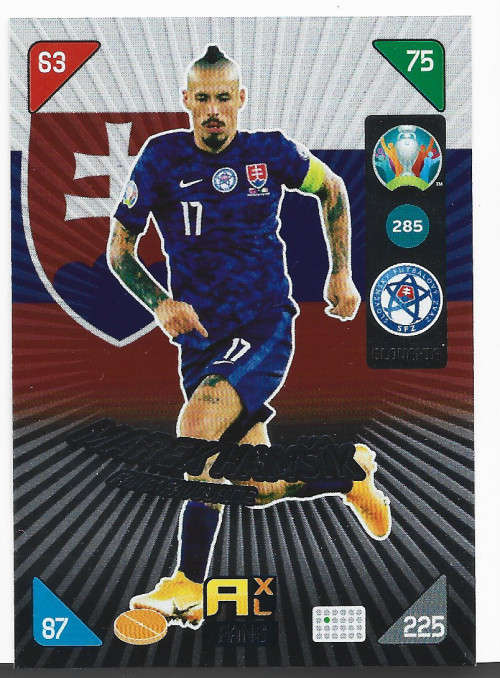 MAREK HAMSIK - PANINI  `EURO 2020 KICK OFF` -  FOIL `FANS FAVOURITE` TRADING CARD 285
