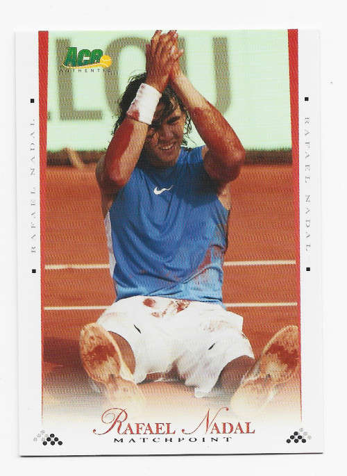 RAFAEL NADAL  - ACE AUTENTHIC 2008 TENNIS COLLECTION - BASE TRADING CARD 2
