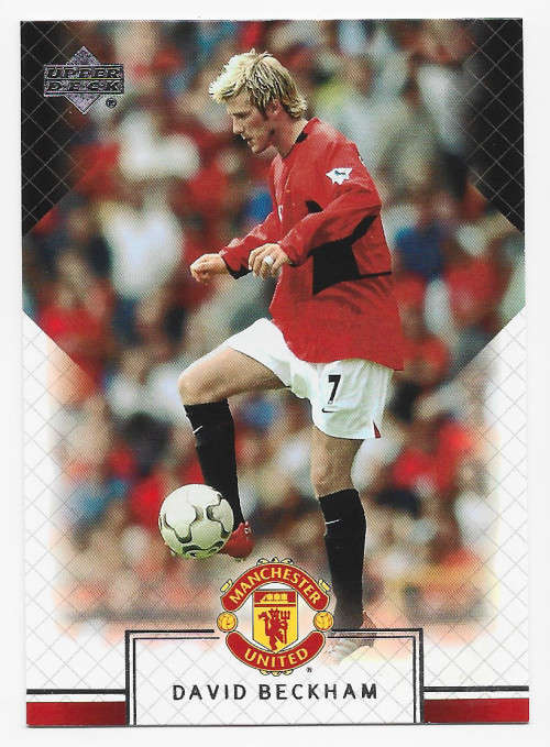 DAVID BECKHAM - UPPER DECK `MANCHESTER UNITED` 2002 - BASE TRADING CARD 7