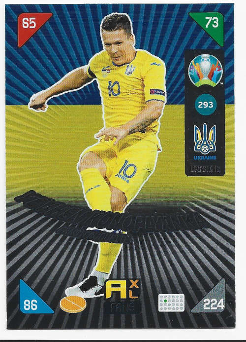 KONAPLYANKA - PANINI  `EURO 2020 KICK OFF` -  FOIL `FANS FAVOURITE` TRADING CARD 293