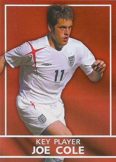JOE COLE - `ENGLAND OFFICIAL W/CUP COLLECTION` 2005  - `KEY PLAYER` FOIL TRADING CARD
