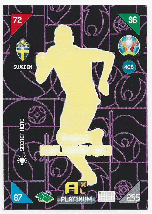 DEJAN KULUSEVSKI - EURO 2020 - `PANINI EURO 2020` - FOIL `SECRET HERO` TRADING CARD 405