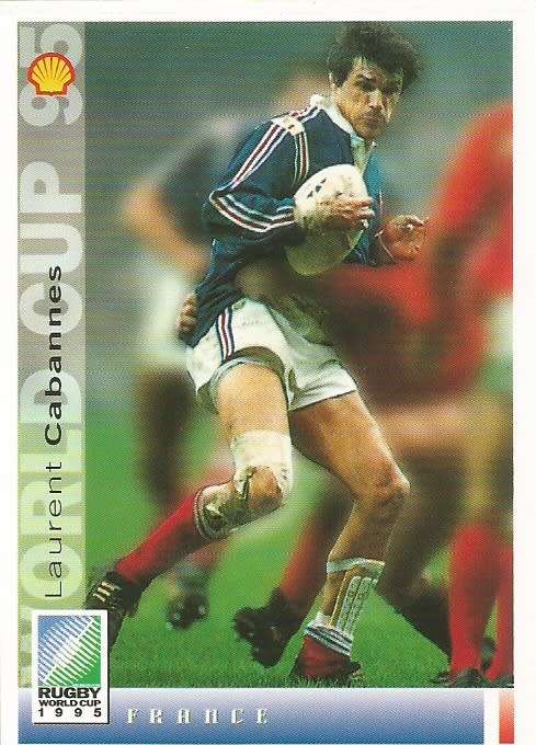 LAURENT CABANNES - SPORTS DECK `RUGBY WORLD CUP 95` -  BASE TRADING CARD 82