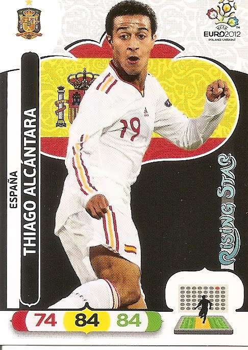 THIAGO ALCANTARA - PANINI  `ÜEFA EURO 2012` EDITION - `RISING STAR` TRADING CARD