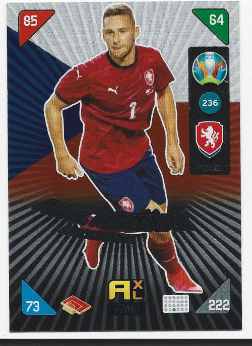 PAVEL KADERABEK - PANINI  `EURO 2020 KICK OFF` -  FOIL `FANS FAVOURITE` TRADING CARD 236