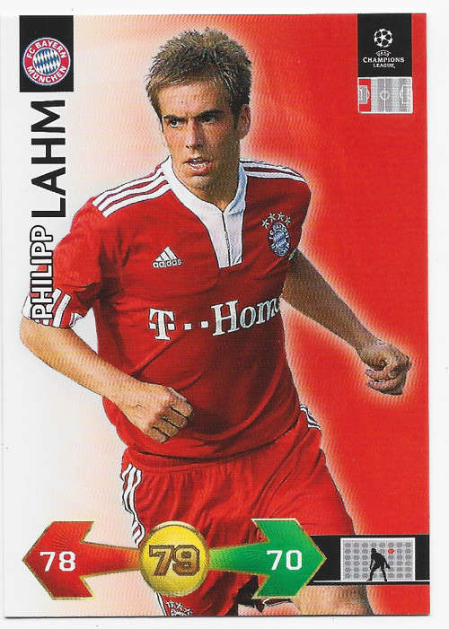 PHILIPP LAHM (Bayern M.) - PANINI CHAMPIONS LEAGUE `S/STRIKES` 2009/10 - `BASE` TRADING CARD