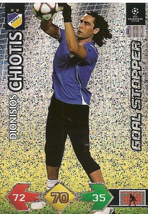 D. CHIOTIS(Apoel FC) - PANINI CHAMPIONS LEAGUE `UPDATES` 2009/10 - `GOAL STOPPER` TRADING CARD