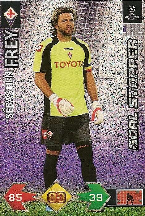 SEBASTIEN FREY(Fiorentina) - PANINI CHAMPIONS LEAGUE `UPDATES` 2009/10 - `GOAL STOPPER` TRADING CARD