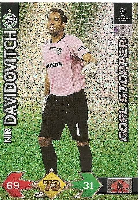 NIR DAVIDOVITC(Maccabi Ha) - PANINI CHAMPIONS LEAGUE `UPDATES` 2009/10 - `GOAL STOPPER` TRADING CARD