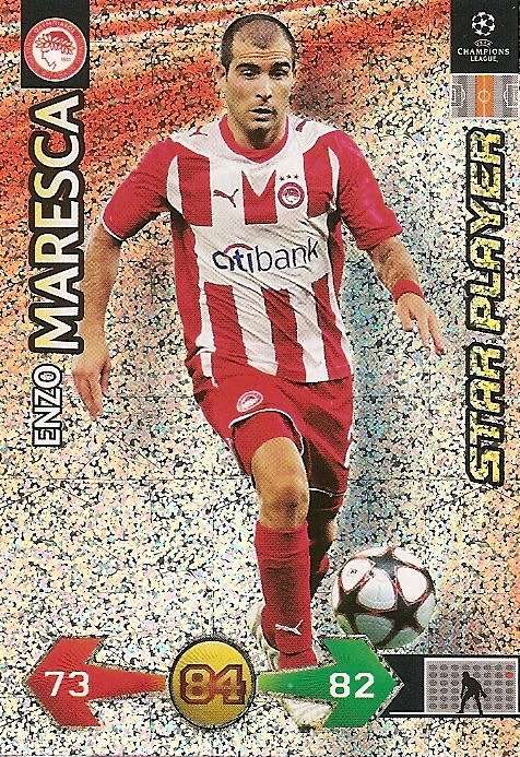 E. MARESCA(Olympiakos) - PANINI `CHAMPIONS LEAGUE UPDATES` 2009/10 - `STAR PLAYER` TRADING CARD