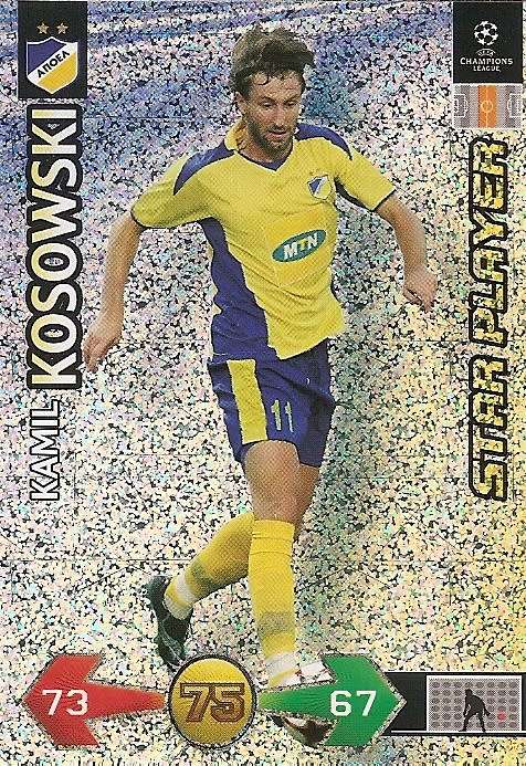 K. KOSOWSKI(Apoel) - PANINI `CHAMPIONS LEAGUE UPDATES` 2009/10 - `STAR PLAYER` TRADING CARD
