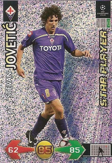 S. JOVETIC(Fiorentina) - PANINI `CHAMPIONS LEAGUE UPDATES` 2009/10 - `STAR PLAYER` TRADING CARD