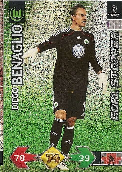 DIEGO BENAGLIO - PANINI `CHAMPIONS LEAGUE S/STRIKES` 2009/10 - FOIL `GOAL STOPPER` TRADING CARD