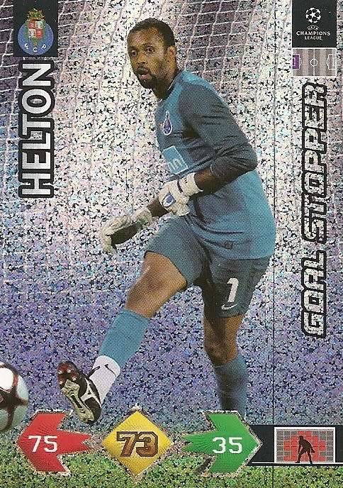 HELTON - PANINI `CHAMPIONS LEAGUE S/STRIKES` 2009/10 - FOIL `GOAL STOPPER` TRADING CARD