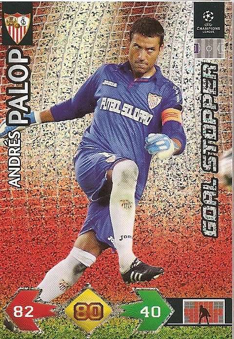 PALOP - PANINI `CHAMPIONS LEAGUE S/STRIKES` 2009/10 - FOIL `GOAL STOPPER` TRADING CARD