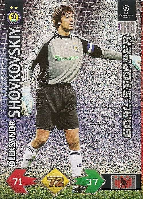 O. SHOVKOVSKIY - PANINI `CHAMPIONS LEAGUE S/STRIKES` 2009/10 - FOIL `GOAL STOPPER` TRADING CARD