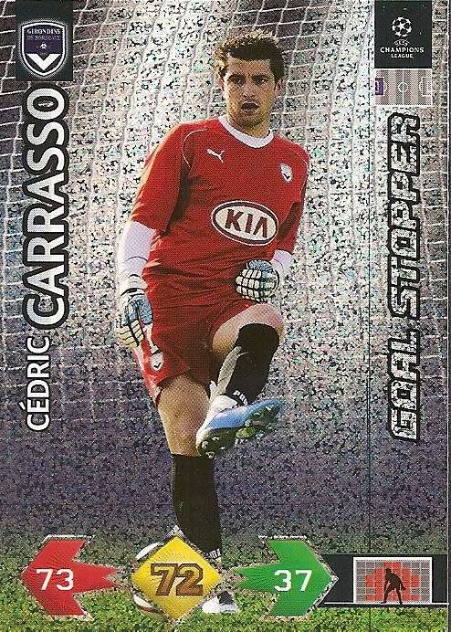 C. CARRASSO - PANINI `CHAMPIONS LEAGUE S/STRIKES` 2009/10 - FOIL `GOAL STOPPER` TRADING CARD