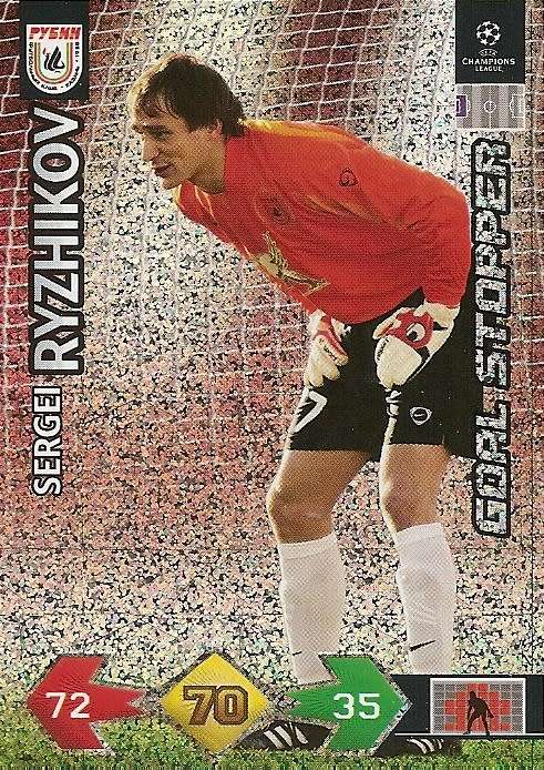 S. RYZHIKOV - PANINI `CHAMPIONS LEAGUE S/STRIKES` 2009/10 - FOIL `GOAL STOPPER` TRADING CARD