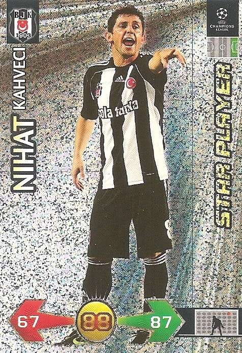 NIHAT KAHVECI - PANINI `CHAMPIONS LEAGUE S/STRIKES` 2009/10 - FOIL `STAR PLAYER` TRADING CARD
