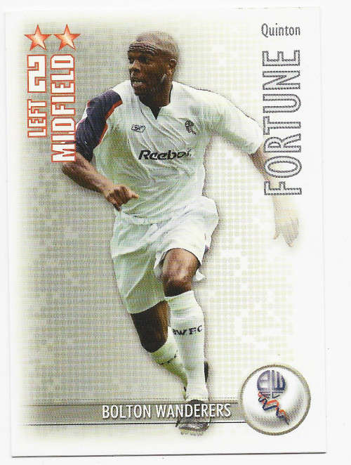 QUINTON FORTUNE - MAGIC BOX `SHOOT OUT` 2006/07 - BASE TRADING CARD
