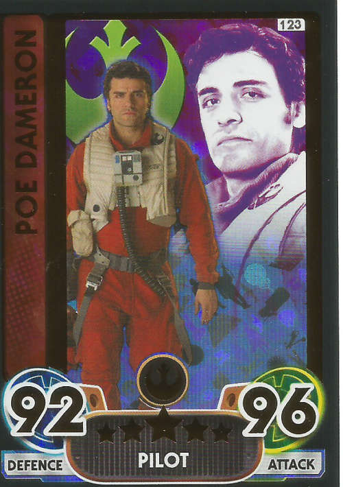 STAR WARS - TOPPS `STAR WARS FORCE ATTAX` EXTRA 2016 - COMPLETE 138 TRADING CARD SET - NO BINDER