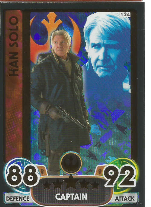 STAR WARS - TOPPS `STAR WARS FORCE ATTAX` EXTRA 2016 - COMPLETE 138 TRADING CARD SET - NO BINDER