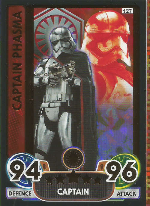 STAR WARS - TOPPS `STAR WARS FORCE ATTAX` EXTRA 2016 - COMPLETE 138 TRADING CARD SET - NO BINDER