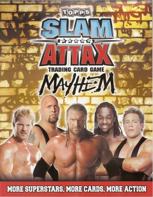 TRIPPLE H - TOPPS `SLAM ATTAX MAYHEM`  - FOIL `LIMITED EDITION` TRADING CARD