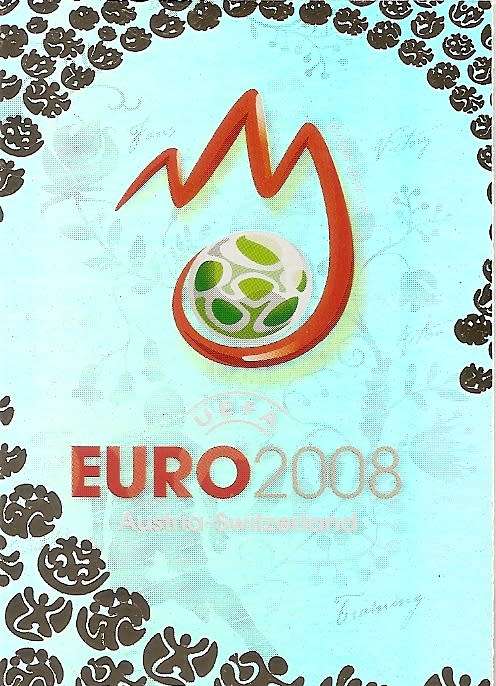 EURO 2008 - PANINI `UEFA EURO 2008 PREMIUM` COLLECTION - FOIL `LOG` TRADING CARD 1