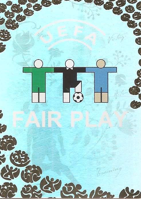 EURO 2008 - PANINI `UEFA EURO 2008 PREMIUM` COLLECTION - FOIL `FAIR PLAY` TRADING CARD 4