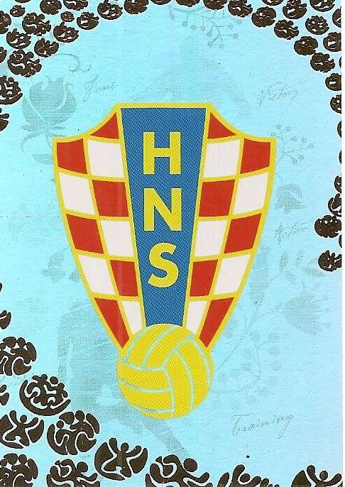 CROATIA - PANINI `UEFA EURO 2008 PREMIUM` COLLECTION - FOIL `LOGO` TRADING CARD 11