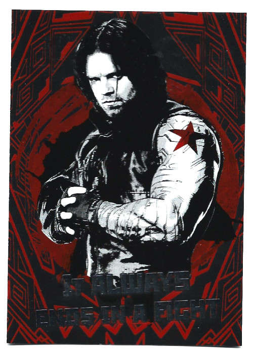 WINTER SOLDIER - MARVEL `MARVEL CIVIL WAR 2016` - FOIL TRADING CARD 89