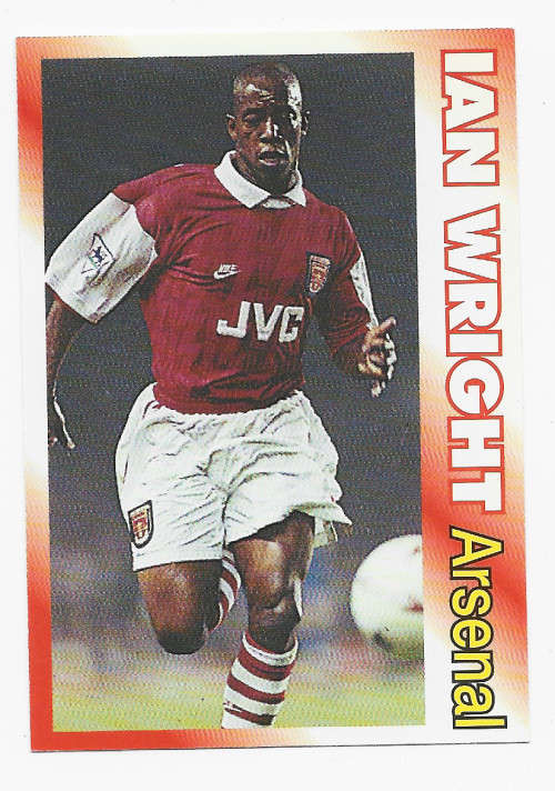 IAN WRIGHT (ARSENAL FC) - LCD PUBLISHING 1995/1996 - ULTRA RARE  TRADING CARD 4